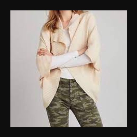 Anthropologie Sweaters - Anthropologie Pure + Good Viscose Blend Ribbed Cardigan